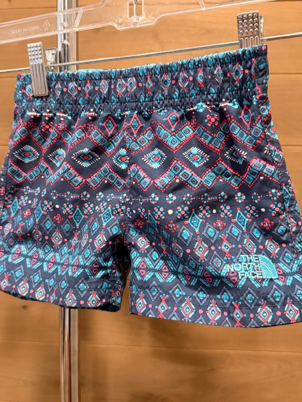 The North Face Girls Toddler Amphibious Shorts Geometric Flat Front Size 2T